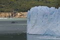 Tourist boat on an excursion to the Perito Moreno Glacier, Royalty Free Stock Photo