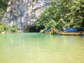 Phong Nha Cave river pass Vietnam Asia