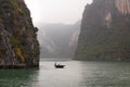 Tourist boat in Ha Long Bay, Vietnam Royalty Free Stock Photo