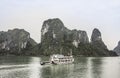 Tourist boat at Halong bay Royalty Free Stock Photo