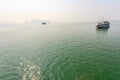 Tourist boat on Halong bay Royalty Free Stock Photo