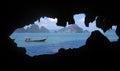 Tourist boat on Phang Nga Bay, Thailand Royalty Free Stock Photo