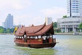 Boat Services On Chao Praya River, Bangkok, Thailand Royalty Free Stock Photo