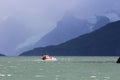 Rugged mountains on Seno de Ultima Esperanza, Patagonia, Chile Royalty Free Stock Photo