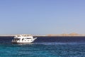 Tourist boat trip around the Sinai on the yacht, Red sea, Sharm