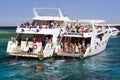 Tourist boat trip around the Sinai on the yacht, Red sea, Sharm