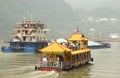 Tourist boat in Yangtze river Royalty Free Stock Photo