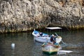 Tourist boats for Blue Grotto, Malta