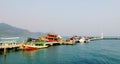 Tourist boats at the jetty in Koh Chang, Thailand Royalty Free Stock Photo