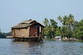 Tourist boats at Kerala backwaters,chain of lagoons and lakes lying parallel to Arabian Sea,India