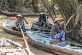 Tourist boats on the Mekong Delta