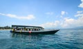 Tourist boats on the sea in Bali, Indonesia Royalty Free Stock Photo