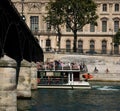 Tourist boattrip Seine Royalty Free Stock Photo