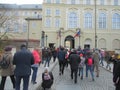 Tourist boom in Prague, Czech Republic. People from all over the world want to see the ancient Europian capital.