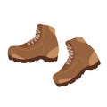 Tourist boots equipment for hiking to travel camp, tourism and outdoor summer adventure