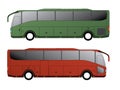 Tourist bus design with single axle Royalty Free Stock Photo