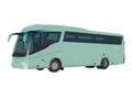 Tourist Bus isolated. 3D rendering illustration