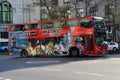 Tourist bus in Madrid, Spain Royalty Free Stock Photo