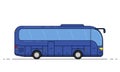 Tourist bus ,passenger transport design flat style Royalty Free Stock Photo