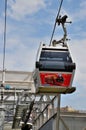 Tourist cable car cabin with machinery equipment Tbilisi Georgia Royalty Free Stock Photo