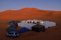 Tourist camp in Sahara desert