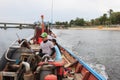 The tourist can boat rentals a fishing boat for a trip to the islands