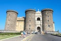 Tourist in Castle Nouvo in Naples on 16, Agoust 2013