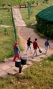 Tourist coming in Indian Natural Park Alwar