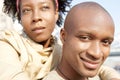 Tourist couple in London portrait. Royalty Free Stock Photo