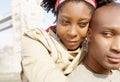 Tourist couple in London portrait. Royalty Free Stock Photo