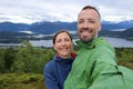 Tourist couple in Sunnmore, Norway Royalty Free Stock Photo