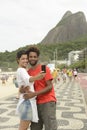 Tourist couple taking a self portrait in Rio de Janeiro