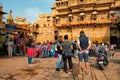 Tourist crowd Jaisalmer Golden fort Sonar Quila. Jaisalmer, Rajasthan, India