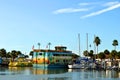 Tourist cruise boats in Clearwater Beach harbour Florida