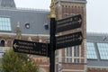 Tourist Direction Sign At Amsterdam The Netherlands 7-10-2019 Royalty Free Stock Photo