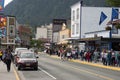 Tourist District in Downtown Juneau Alaska Royalty Free Stock Photo