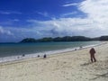 tourist enjoy the beach