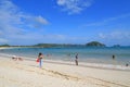 tourist enjoy the beach