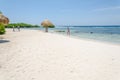 Tourist enjoying Amazing view of the Mangel Halto beach