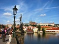 Tourist enjoying a nice summer day, Prague