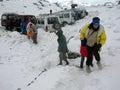 Tourist Enjoying Snow @ Nathula Border