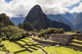 Tourist explore Machu Picchu, Peru