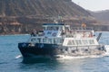Tourist ferry along the west coast of Gran Canaria