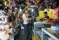 Tourist at Filipino Souvenir Market in Kota Kinabalu