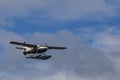 Tourist float plane prepares to land on the Tongass Narrows Royalty Free Stock Photo