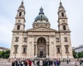 Tourist front of St. Stephen's Basilica