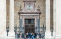 Tourist front of St. Stephen's Basilica