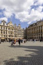 Tourist in Grand Place, main market in the city, Brussels, Belgium