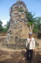 Tourist guide at East Mebon