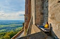 Tourist in Hohenzollern Castle in Germany Royalty Free Stock Photo